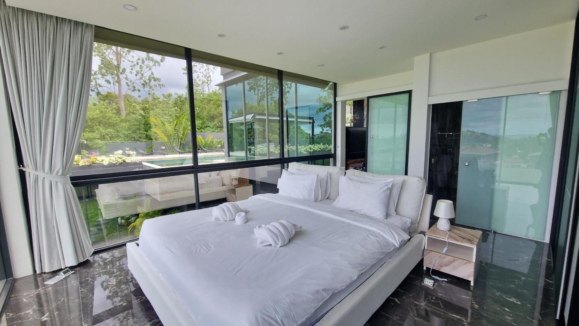 Villa Obsidian, With Staff, Sea View And Walk To Choeng Mon Beach Extérieur photo